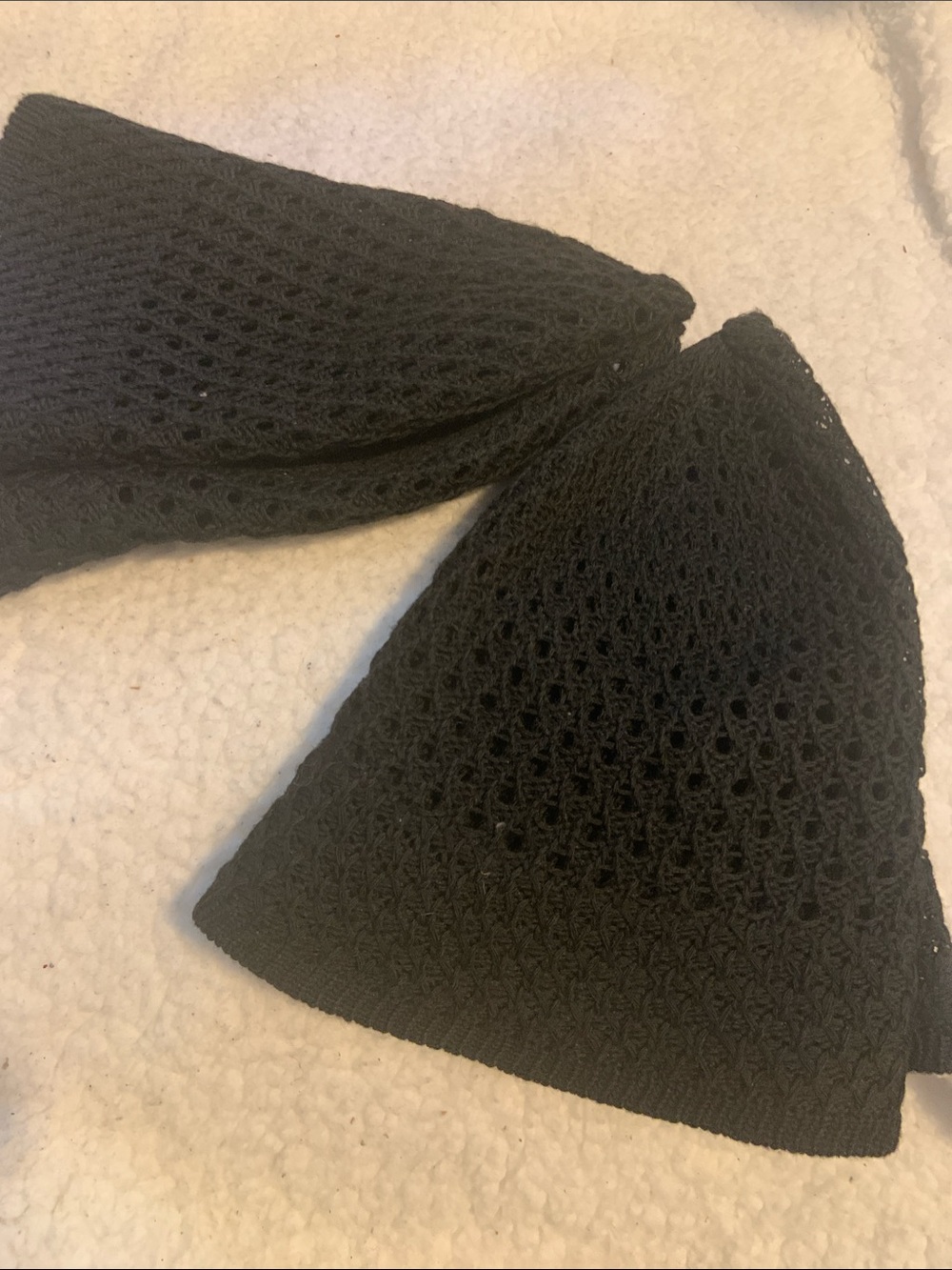 2 Black Knit Beanie Hat - Unisex Accessories